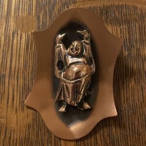 Vintage Copper Buddha Brooch